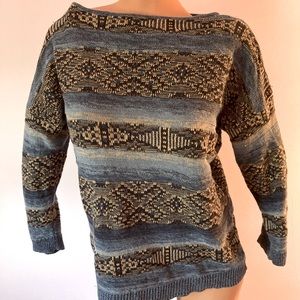 Vintage knit ombré sweater